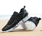 Mens Aqua Breathable Beach Quick Drying Water Shoes Outdoor Fishing Wading Shoes Water Sneakers Ultra Lightweight Breathable Walking Shoes Non Slip Athletic Fashion Sneakers Stevvex
