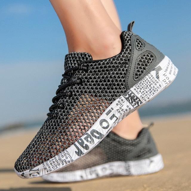 Mens Aqua Breathable Beach Quick Drying Water Shoes Outdoor Fishing Wading Shoes Water Sneakers Ultra Lightweight Breathable Walking Shoes Non Slip Athletic Fashion Sneakers Stevvex