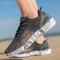 Mens Aqua Breathable Beach Quick Drying Water Shoes Outdoor Fishing Wading Shoes Water Sneakers Ultra Lightweight Breathable Walking Shoes Non Slip Athletic Fashion Sneakers Stevvex