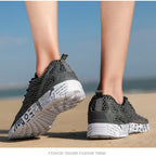 Mens Aqua Breathable Beach Quick Drying Water Shoes Outdoor Fishing Wading Shoes Water Sneakers Ultra Lightweight Breathable Walking Shoes Non Slip Athletic Fashion Sneakers Stevvex