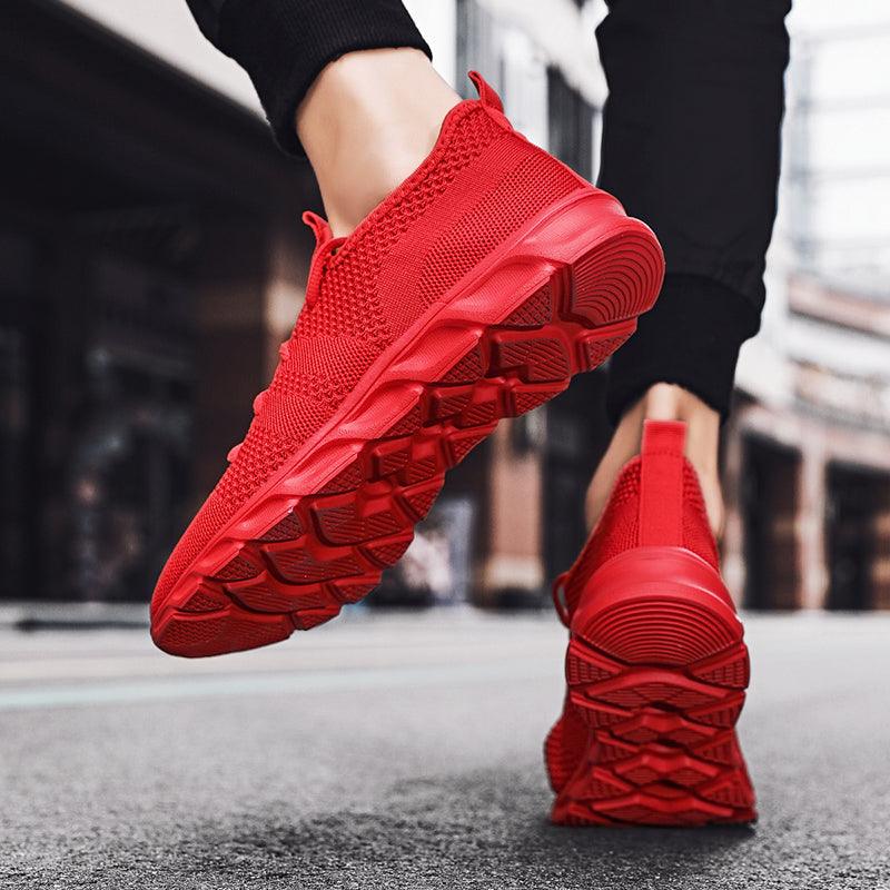 Mens Black Sneakers Casual Summer High Quality Mesh Sneakers Lightweight Breathable Mesh Sneakers Fashion Tennis Breathable Walking Gym Work Sneakers Stevvex