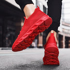 Mens Black Sneakers Casual Summer High Quality Mesh Sneakers Lightweight Breathable Mesh Sneakers Fashion Tennis Breathable Walking Gym Work Sneakers Stevvex