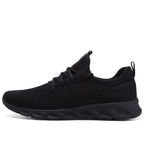 Mens Black Sneakers Casual Summer High Quality Mesh Sneakers Lightweight Breathable Mesh Sneakers Fashion Tennis Breathable Walking Gym Work Sneakers Stevvex
