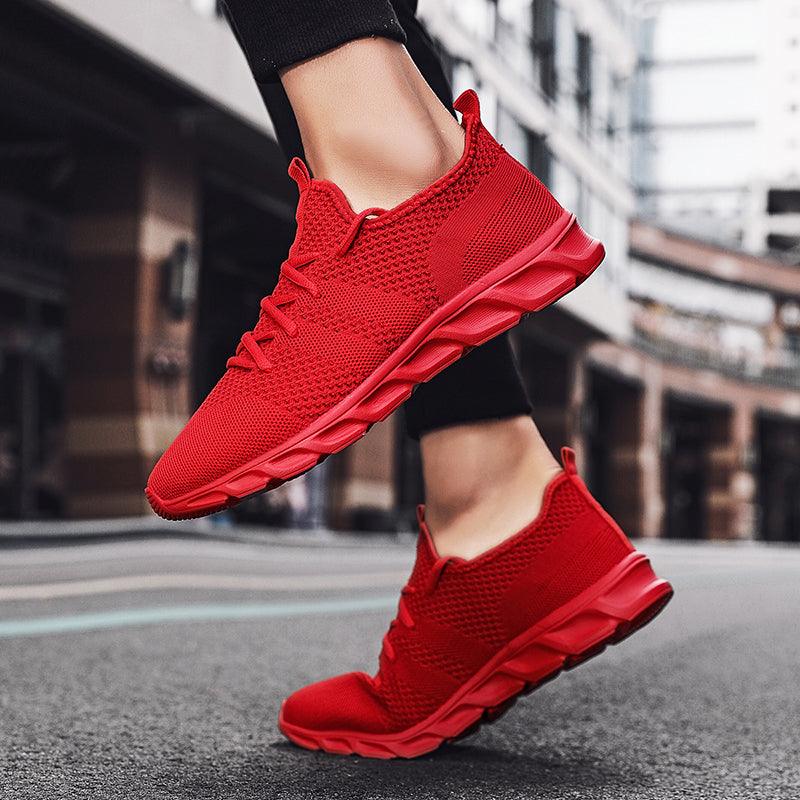 Mens Black Sneakers Casual Summer High Quality Mesh Sneakers Lightweight Breathable Mesh Sneakers Fashion Tennis Breathable Walking Gym Work Sneakers Stevvex