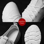 Mens Black Sneakers Casual Summer High Quality Mesh Sneakers Lightweight Breathable Mesh Sneakers Fashion Tennis Breathable Walking Gym Work Sneakers Stevvex