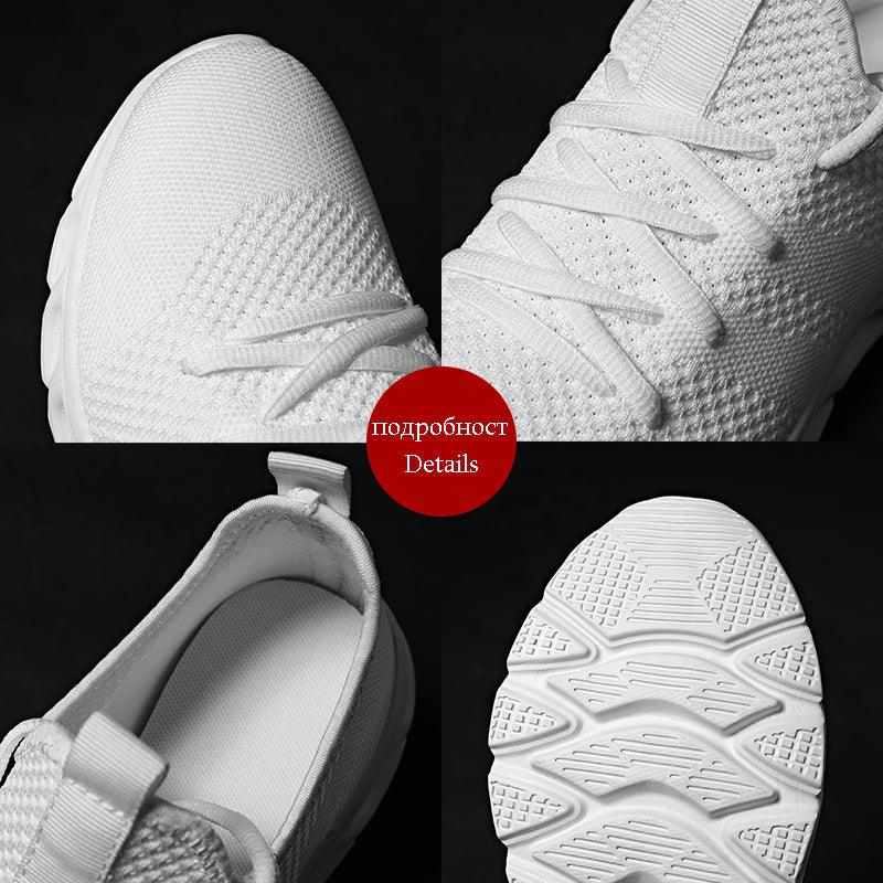 Mens Black Sneakers Casual Summer High Quality Mesh Sneakers Lightweight Breathable Mesh Sneakers Fashion Tennis Breathable Walking Gym Work Sneakers Stevvex