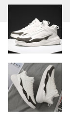 Mens Casual Shoes Leather Sneakers High Quality Comfortable Boots Outdoor Light Walking Footwear Mens Fashion Sneakers Breathable Comfort Walking Sport Mens Sneakers Stevvex