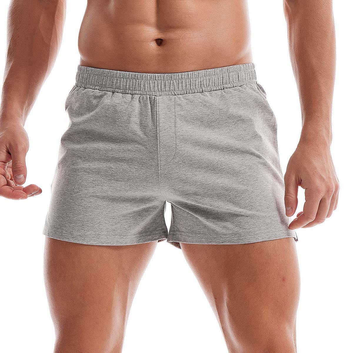 Mens Cotton Sleep Bottoms Lounge Home Pajama Shorts Elastic Waist Breathable Solid Underwear Boxers Man Jogger Yoga Sport Shorts Bodybuilding Workout Shorts Lightweight Running Lounge Cotton Sleep Bottoms Stevvex