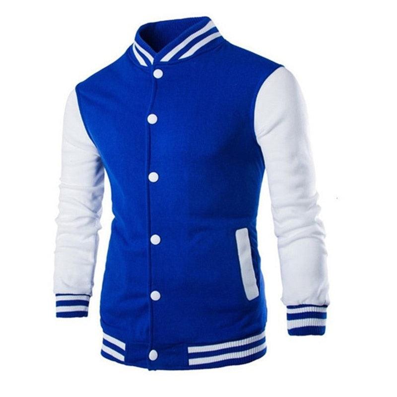Mens Fashion Casual Slim Fit Jacket Men/Boy Baseball Jacket Men Fashion Design Classic Elegant Clothing Men's College Comfortable Jacket High School Long Sleeves Jackets Stevvex