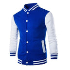 Mens Fashion Casual Slim Fit Jacket Men/Boy Baseball Jacket Men Fashion Design Classic Elegant Clothing Men's College Comfortable Jacket High School Long Sleeves Jackets Stevvex