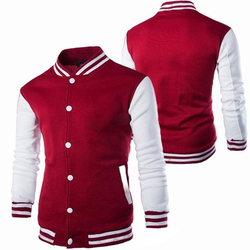 Mens Fashion Casual Slim Fit Jacket Men/Boy Baseball Jacket Men Fashion Design Classic Elegant Clothing Men's College Comfortable Jacket High School Long Sleeves Jackets Stevvex
