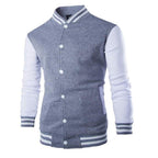 Mens Fashion Casual Slim Fit Jacket Men/Boy Baseball Jacket Men Fashion Design Classic Elegant Clothing Men's College Comfortable Jacket High School Long Sleeves Jackets Stevvex