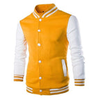 Mens Fashion Casual Slim Fit Jacket Men/Boy Baseball Jacket Men Fashion Design Classic Elegant Clothing Men's College Comfortable Jacket High School Long Sleeves Jackets Stevvex