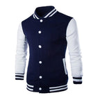 Mens Fashion Casual Slim Fit Jacket Men/Boy Baseball Jacket Men Fashion Design Classic Elegant Clothing Men's College Comfortable Jacket High School Long Sleeves Jackets Stevvex