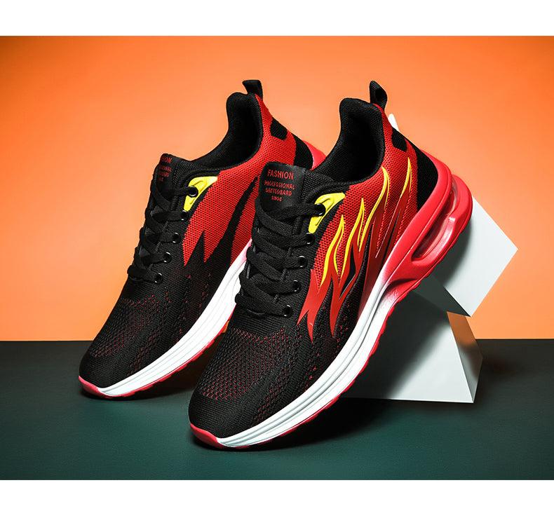 Mens Fashion Sneakers Air Cushion Mesh Running Shoes Women Footwear Mens Casual Sport Shoes Casual Sports Tennis Road Sneakers For Walking Gym Jogging Training Fitness Stevvex