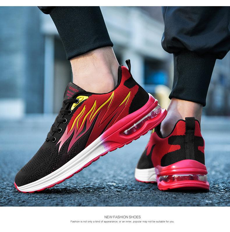 Mens Fashion Sneakers Air Cushion Mesh Running Shoes Women Footwear Mens Casual Sport Shoes Casual Sports Tennis Road Sneakers For Walking Gym Jogging Training Fitness Stevvex