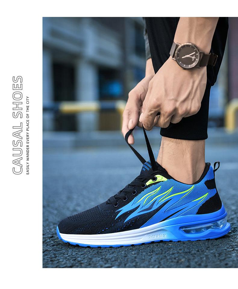 Mens Fashion Sneakers Air Cushion Mesh Running Shoes Women Footwear Mens Casual Sport Shoes Casual Sports Tennis Road Sneakers For Walking Gym Jogging Training Fitness Stevvex