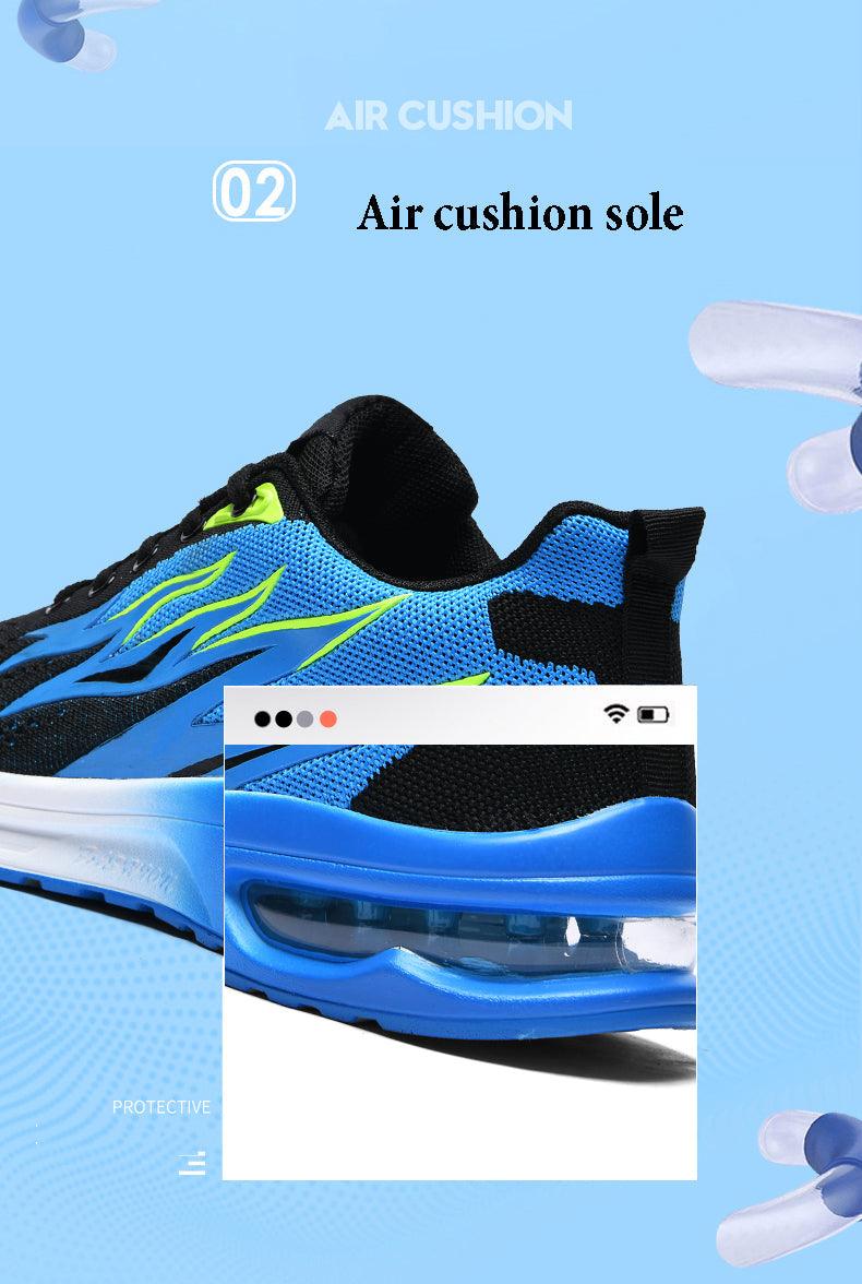 Mens Fashion Sneakers Air Cushion Mesh Running Shoes Women Footwear Mens Casual Sport Shoes Casual Sports Tennis Road Sneakers For Walking Gym Jogging Training Fitness Stevvex
