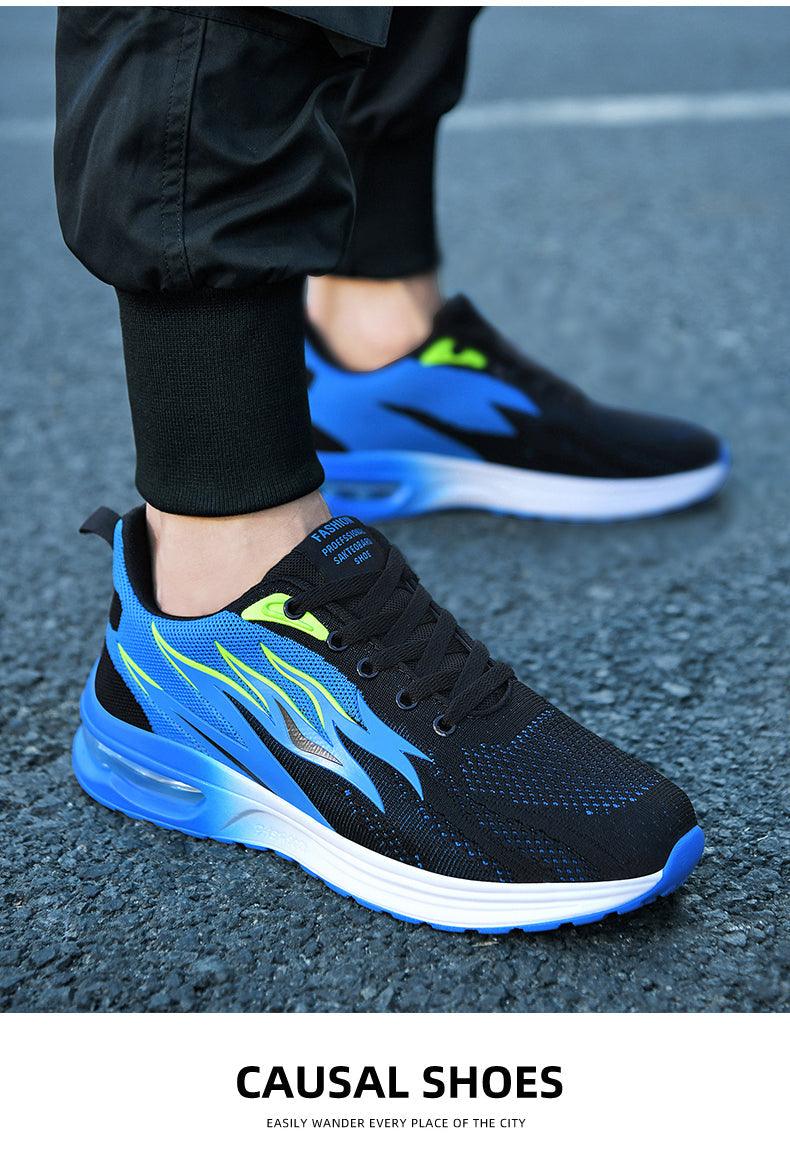 Mens Fashion Sneakers Air Cushion Mesh Running Shoes Women Footwear Mens Casual Sport Shoes Casual Sports Tennis Road Sneakers For Walking Gym Jogging Training Fitness Stevvex