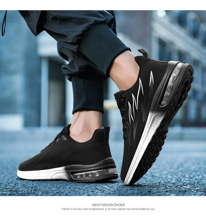 Mens Fashion Sneakers Air Cushion Mesh Running Shoes Women Footwear Mens Casual Sport Shoes Casual Sports Tennis Road Sneakers For Walking Gym Jogging Training Fitness Stevvex
