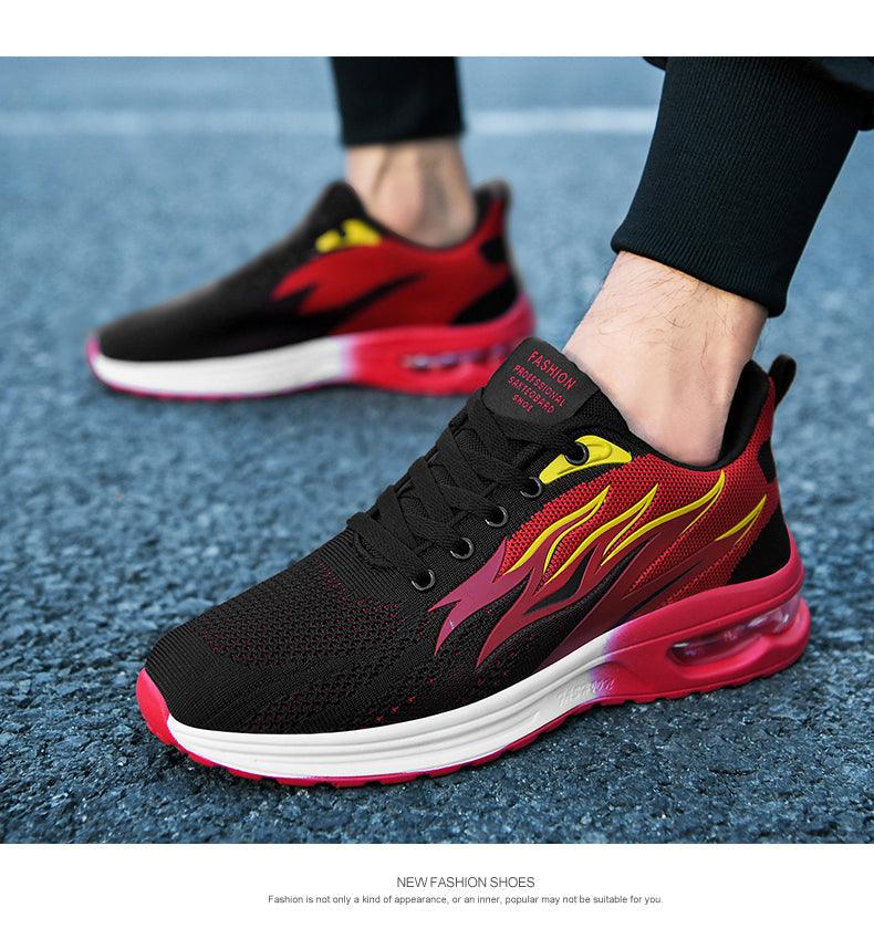 Mens Fashion Sneakers Air Cushion Mesh Running Shoes Women Footwear Mens Casual Sport Shoes Casual Sports Tennis Road Sneakers For Walking Gym Jogging Training Fitness Stevvex