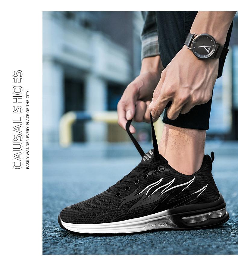 Mens Fashion Sneakers Air Cushion Mesh Running Shoes Women Footwear Mens Casual Sport Shoes Casual Sports Tennis Road Sneakers For Walking Gym Jogging Training Fitness Stevvex
