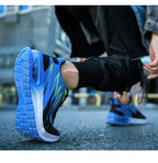 Mens Fashion Sneakers Air Cushion Mesh Running Shoes Women Footwear Mens Casual Sport Shoes Casual Sports Tennis Road Sneakers For Walking Gym Jogging Training Fitness Stevvex