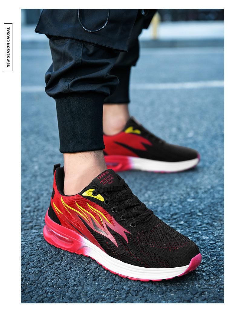 Mens Fashion Sneakers Air Cushion Mesh Running Shoes Women Footwear Mens Casual Sport Shoes Casual Sports Tennis Road Sneakers For Walking Gym Jogging Training Fitness Stevvex