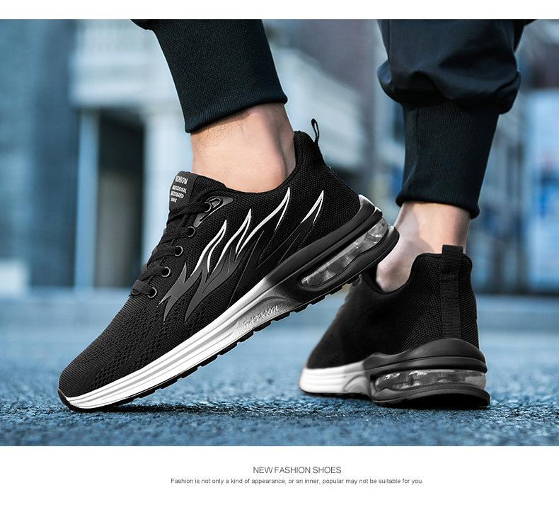 Mens Fashion Sneakers Air Cushion Mesh Running Shoes Women Footwear Mens Casual Sport Shoes Casual Sports Tennis Road Sneakers For Walking Gym Jogging Training Fitness Stevvex