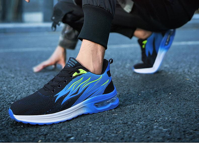Mens Fashion Sneakers Air Cushion Mesh Running Shoes Women Footwear Mens Casual Sport Shoes Casual Sports Tennis Road Sneakers For Walking Gym Jogging Training Fitness Stevvex