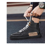 Mens Handmade Sneakers Leather Breathable Dress Shoes Luxury Shoes Casual Shoes Flat Footwear Classic Black White Men Fashion Walking Leather Mens Sneakers Stevvex