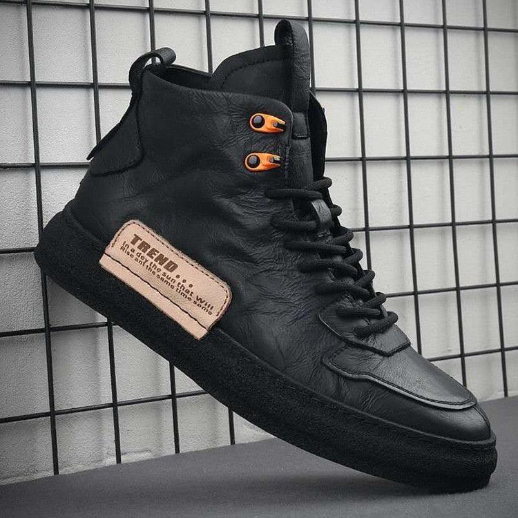 Mens Handmade Sneakers Leather Breathable Dress Shoes Luxury Shoes Casual Shoes Flat Footwear Classic Black White Men Fashion Walking Leather Mens Sneakers Stevvex