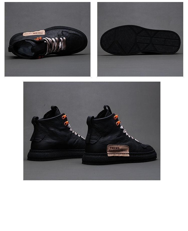 Mens Handmade Sneakers Leather Breathable Dress Shoes Luxury Shoes Casual Shoes Flat Footwear Classic Black White Men Fashion Walking Leather Mens Sneakers Stevvex