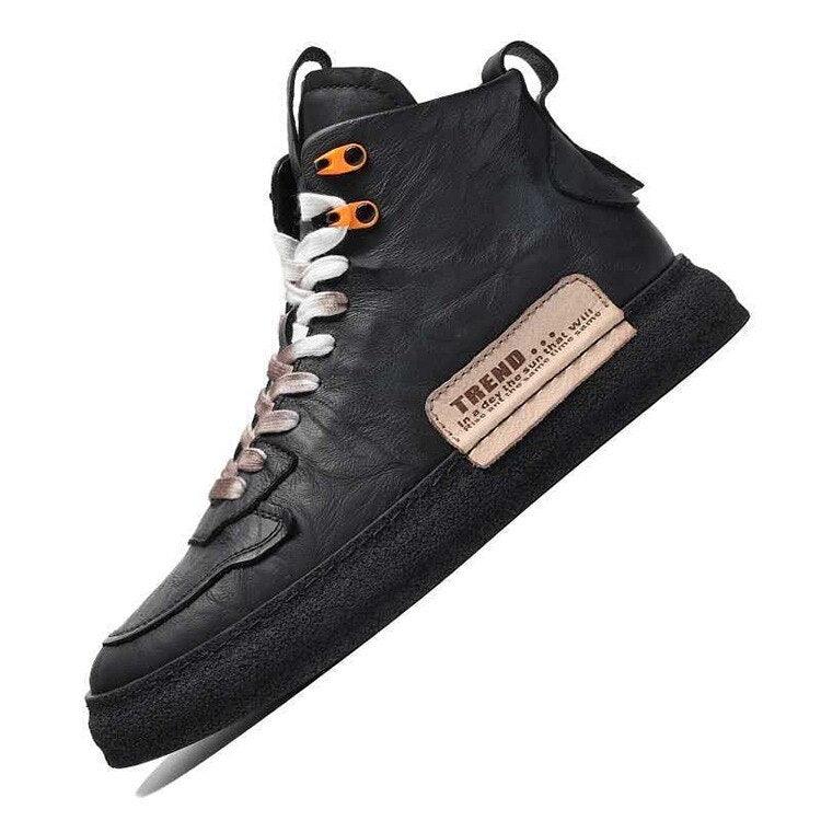 Mens Handmade Sneakers Leather Breathable Dress Shoes Luxury Shoes Casual Shoes Flat Footwear Classic Black White Men Fashion Walking Leather Mens Sneakers Stevvex