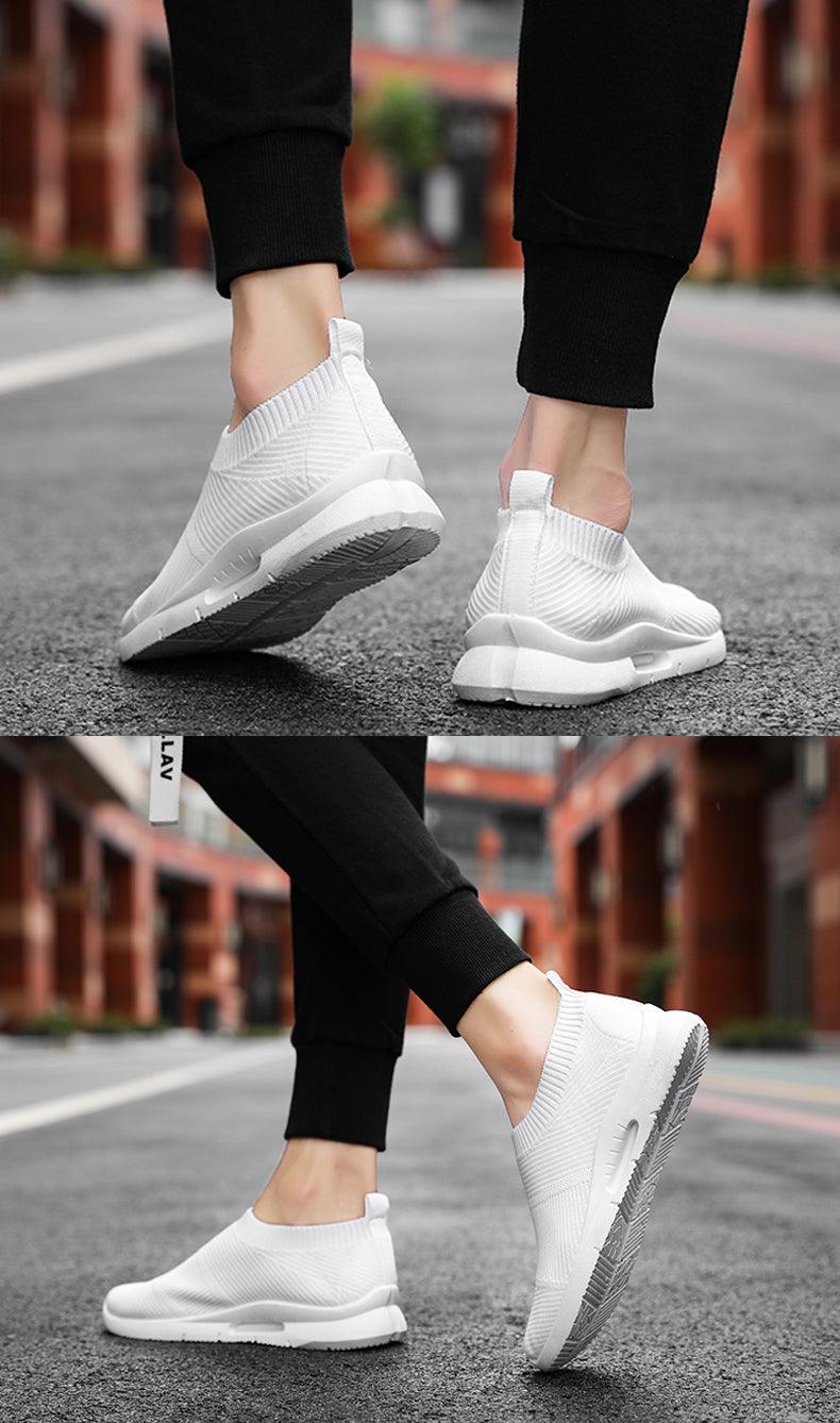 Mens Light Running Shoes Jogging Breathable Sneakers Slip Casual Couple Shoes Outdoor Walking Footwear Non-Slip Running Mesh Workout Casual Sports Shoes Stevvex