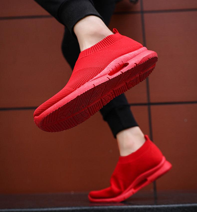 Mens Light Running Shoes Jogging Breathable Sneakers Slip Casual Couple Shoes Outdoor Walking Footwear Non-Slip Running Mesh Workout Casual Sports Shoes Stevvex