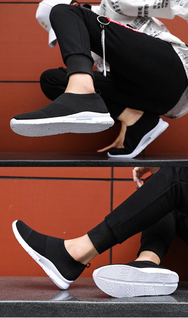 Mens Light Running Shoes Jogging Breathable Sneakers Slip Casual Couple Shoes Outdoor Walking Footwear Non-Slip Running Mesh Workout Casual Sports Shoes Stevvex