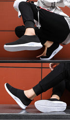 Mens Light Running Shoes Jogging Breathable Sneakers Slip Casual Couple Shoes Outdoor Walking Footwear Non-Slip Running Mesh Workout Casual Sports Shoes Stevvex