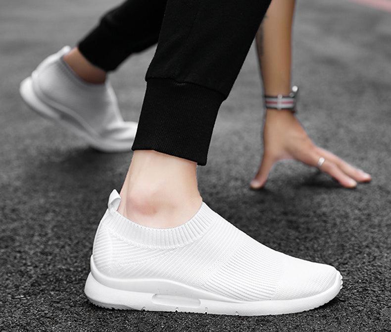Mens Light Running Shoes Jogging Breathable Sneakers Slip Casual Couple Shoes Outdoor Walking Footwear Non-Slip Running Mesh Workout Casual Sports Shoes Stevvex