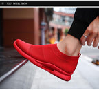 Mens Light Running Shoes Jogging Breathable Sneakers Slip Casual Couple Shoes Outdoor Walking Footwear Non-Slip Running Mesh Workout Casual Sports Shoes Stevvex