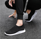 Mens Light Running Shoes Jogging Breathable Sneakers Slip Casual Couple Shoes Outdoor Walking Footwear Non-Slip Running Mesh Workout Casual Sports Shoes Stevvex