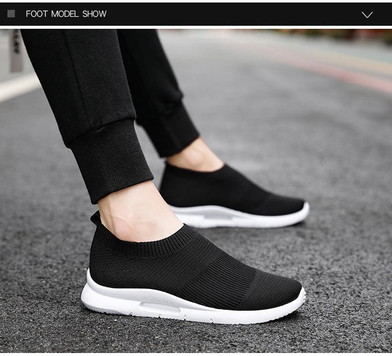Mens Light Running Shoes Jogging Breathable Sneakers Slip Casual Couple Shoes Outdoor Walking Footwear Non-Slip Running Mesh Workout Casual Sports Shoes Stevvex