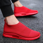 Mens Light Running Shoes Jogging Breathable Sneakers Slip Casual Couple Shoes Outdoor Walking Footwear Non-Slip Running Mesh Workout Casual Sports Shoes Stevvex
