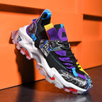 Mens Luxury Sneakers Casual Sports Trainer Race White Shoes Fashion Running Modern Sneakers Autumn Breathable Trendy Mens Walking Casual Sneakers