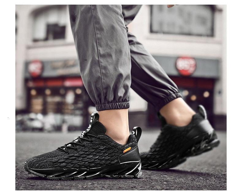 Mens Modern Sneakers Breathable Running Shoes Outdoor Sport Casual Couples Gym Mens Lightweight Unique Design Bottom Breathable Tennis Sport Sneakers Stevvex