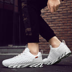Mens Modern Sneakers Breathable Running Shoes Outdoor Sport Casual Couples Gym Mens Lightweight Unique Design Bottom Breathable Tennis Sport Sneakers Stevvex