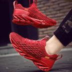 Mens Modern Sneakers Breathable Running Shoes Outdoor Sport Casual Couples Gym Mens Lightweight Unique Design Bottom Breathable Tennis Sport Sneakers Stevvex