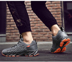 Mens Modern Sneakers Breathable Running Shoes Outdoor Sport Casual Couples Gym Mens Lightweight Unique Design Bottom Breathable Tennis Sport Sneakers Stevvex