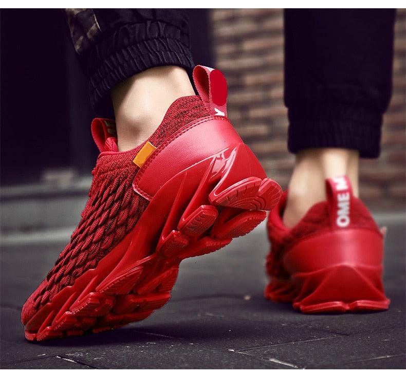 Mens Modern Sneakers Breathable Running Shoes Outdoor Sport Casual Couples Gym Mens Lightweight Unique Design Bottom Breathable Tennis Sport Sneakers Stevvex