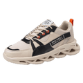 Mens Running Autumn New Leather Sneakers High Quality Outdoor Light Comfortable Sport Athletic Sneakers Lace Up Walking Breathable Ultra Lightweight Sport Casual Sneakers Stevvex